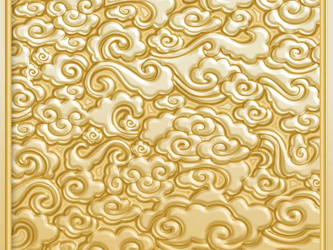 Modern pattern metal relief