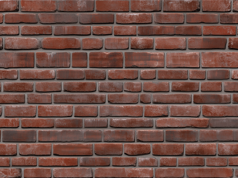 Modern industrial wind red brick culture wall