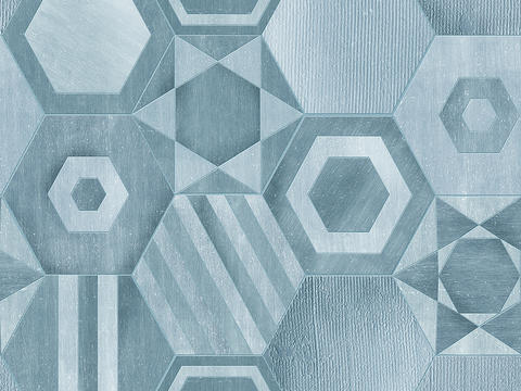 blue geometric wallpaper