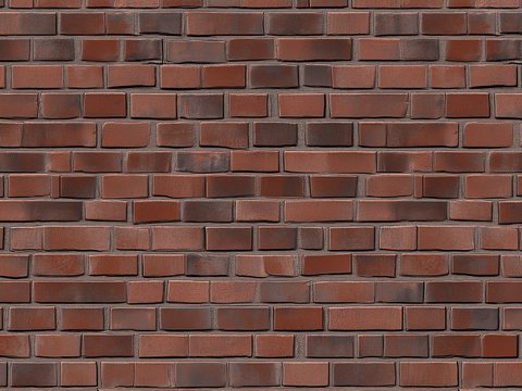 Modern industrial wind red brick culture wall