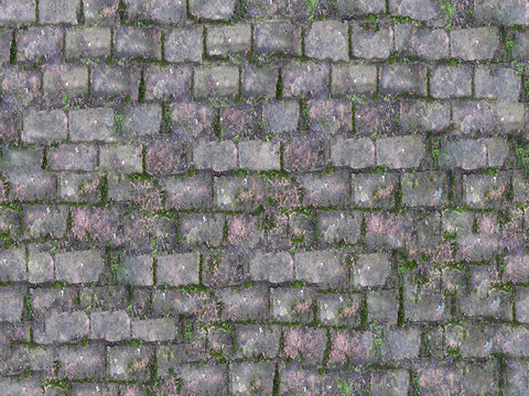 Seamless outdoor brick sidewalk road ground square brick