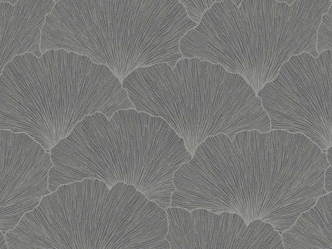 dark gray leaves print wallpaper