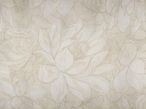 Beige printed wallpaper