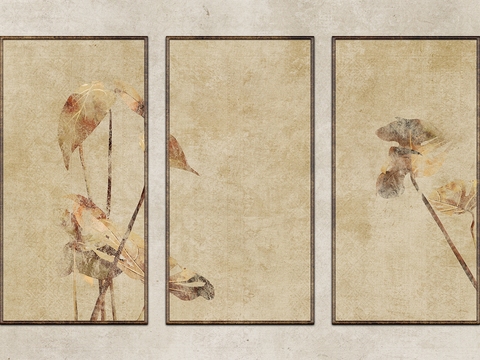 Chinese Style Plant Wallpaper Mural