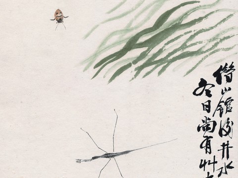 Chinese Famous Calligraphers and Painters Qi Baishi Works Traditional Chinese Painting