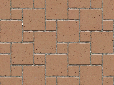 Seamless outdoor brick sidewalk road ground square brick