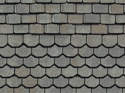 Seamless villa building roof asphalt tiles