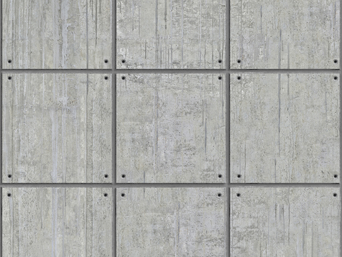 Seamless old concrete cement building exterior wall