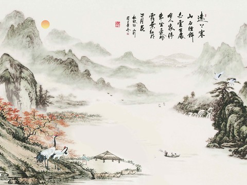 Chinese Landscape Decorative Painting