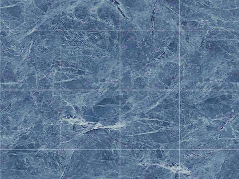 Seamless Modern Blue Marble Stone Geometric Splicing Parquet Pattern Tile Floor Tile Wall Tile