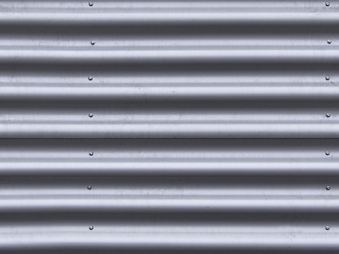 Seamless corrugated stainless steel sheet metal