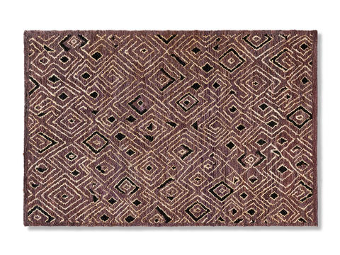 purple brown geometric carpet