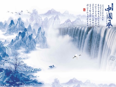 New Chinese Landscape Decorative Painting