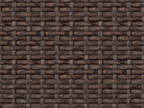 Seamless Bamboo Rattan Woven