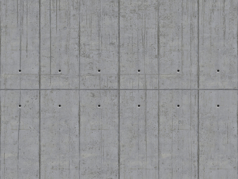 Seamless gray old concrete cement building exterior wall