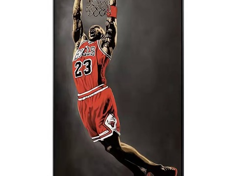 Basketball star decorative painting