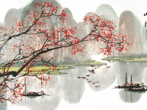 Chinese Landscape Decorative Painting