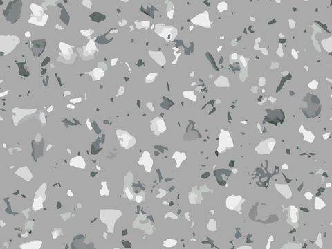 gray super clear terrazzo