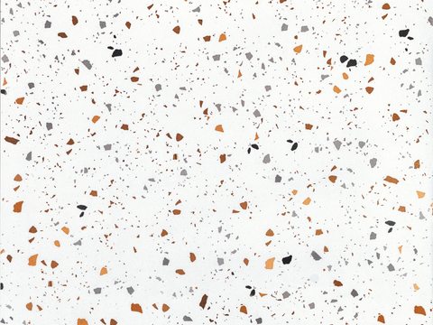 small particle super clear terrazzo