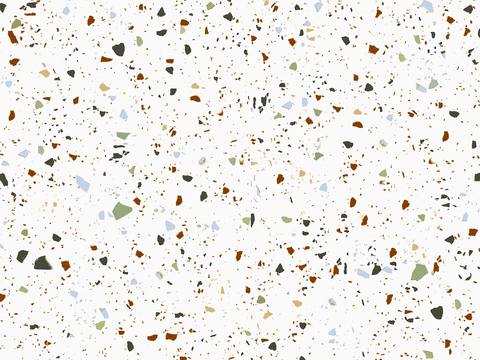 Color super clear terrazzo