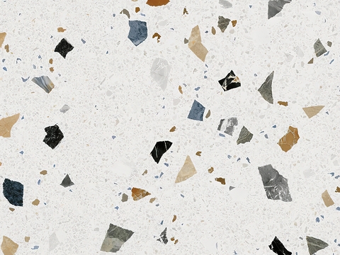 large grain super clear terrazzo