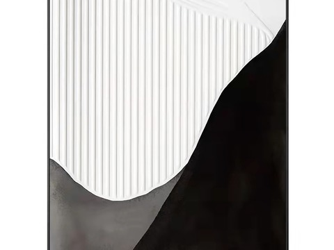 modern black and white gray decorative painting