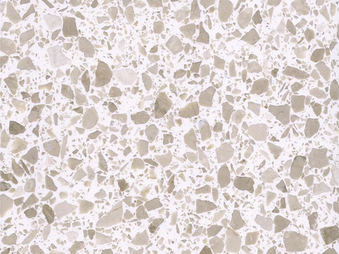 Gold Coast Yellow White Super Clear terrazzo