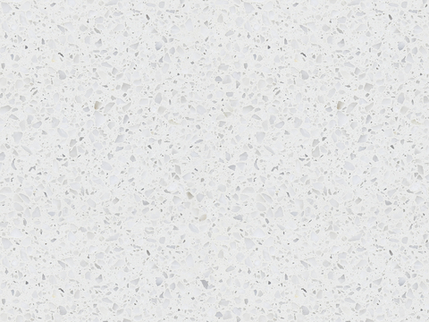 Jasmine white large grain super clear terrazzo