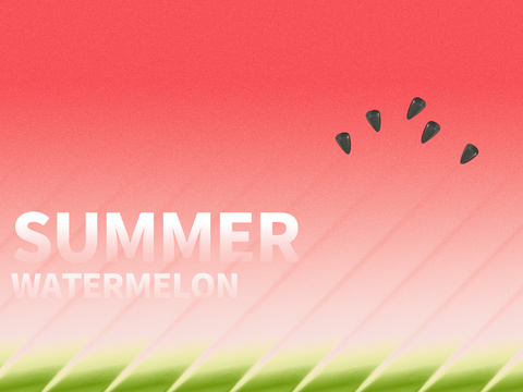 Summer creative watermelon wallpaper