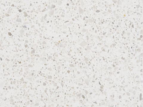 light gray ultra-clear terrazzo