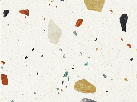 Color terrazzo tile