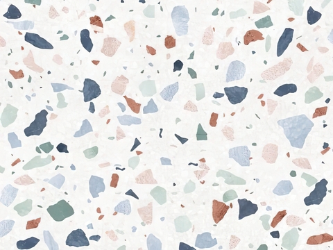 Color super clear terrazzo