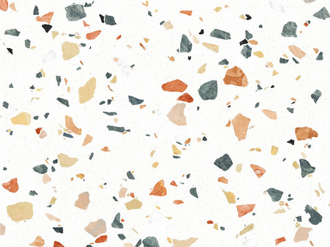 Color super clear terrazzo