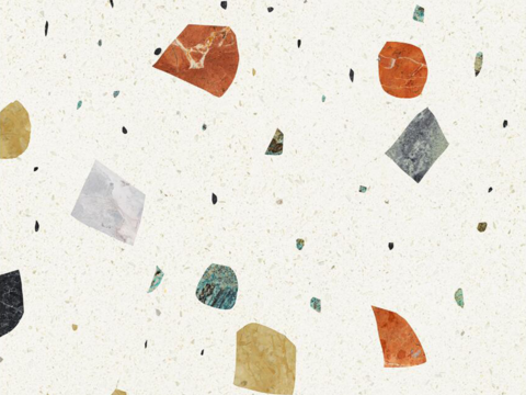 Color terrazzo tile