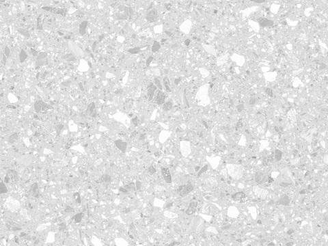 light gray ultra-clear terrazzo