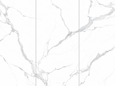 White super clear even pattern marble rock slab