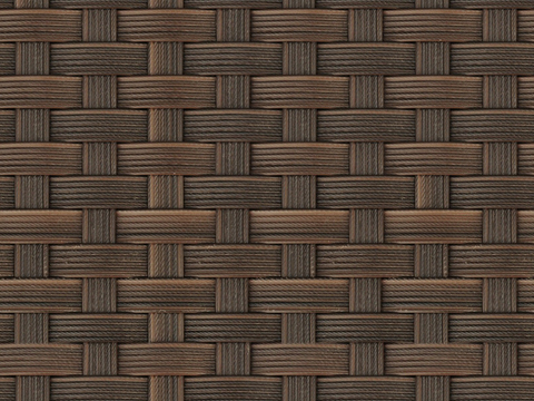 Seamless Bamboo Rattan Woven