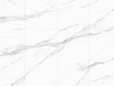 White Super Clear Marble Stone Rock Slab