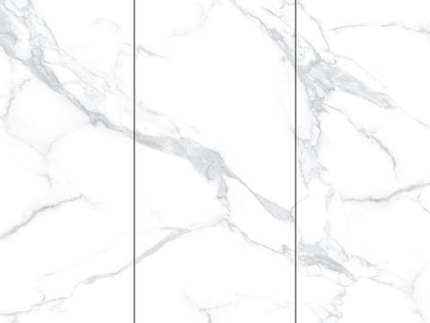 White super clear even pattern marble rock slab