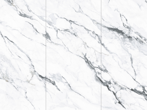 White super clear even pattern marble rock slab