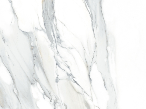 White Super Clear Marble Rock Slab