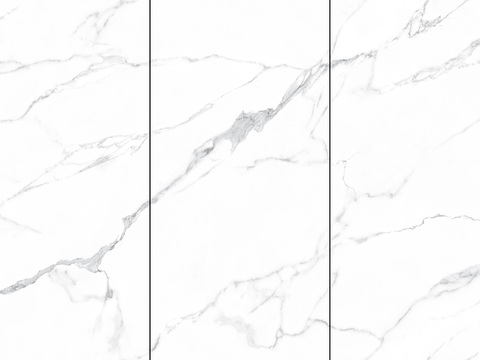 White super clear even pattern marble rock slab