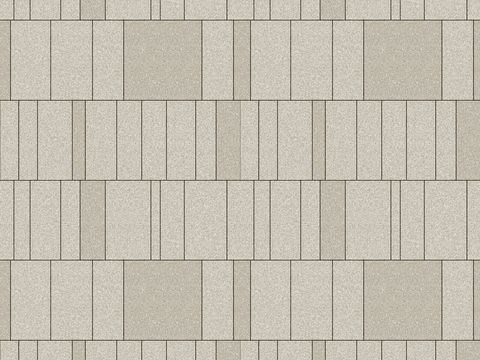 Landscape outdoor I-shaped gray square brick outdoor jumping color staggered pavement