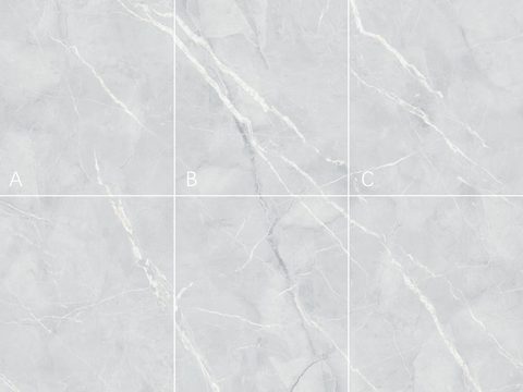 Grey super clear even-grain marble slab