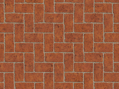 Seamless outdoor brick sidewalk road ground square brick