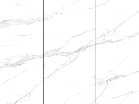 White super clear even pattern marble rock slab