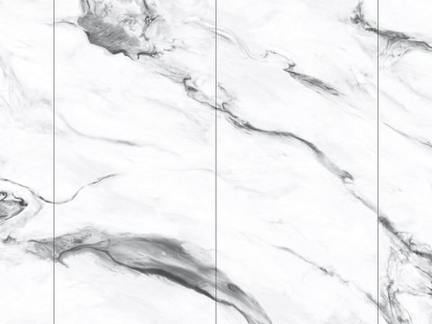 White super clear even pattern marble rock slab