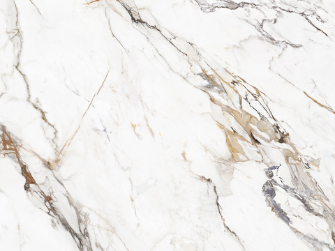 White Super Clear Marble Stone Rock Slab