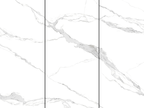 White super clear even pattern marble rock slab