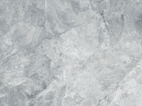 Grey Super Clear Marble Rock Slab